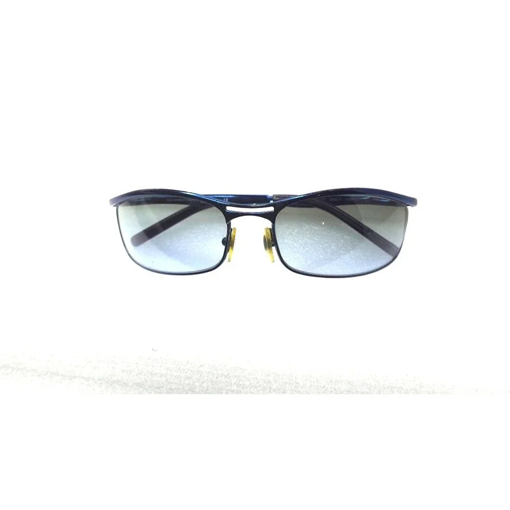 Sergio Tacchini T871/17 Italy Blue Black Wrap Metal Sunglasses UV400 60-17-130mm
